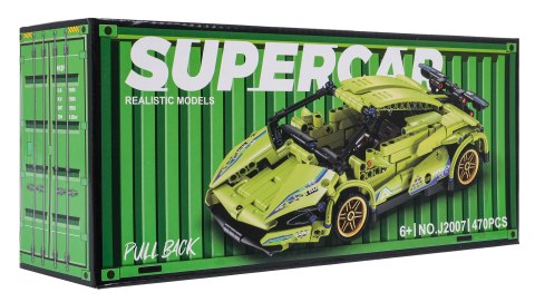 Zestaw Klocków Auto Sportowe Zielone 470el.