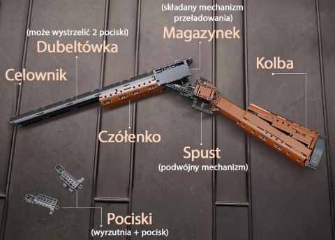 Zestaw Klocków Karabin 1054el.