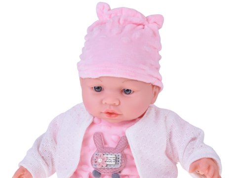 Interaktywna miękka lalka bobas gaworzy śmieje się 40 cm ZA5836