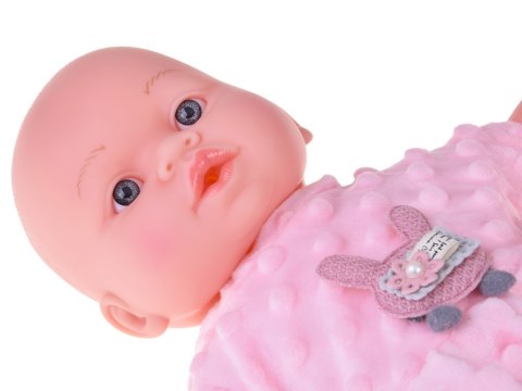 Interaktywna miękka lalka bobas gaworzy śmieje się 40 cm ZA5836