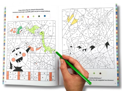 Kapitan Nauka Bazgraki i dinozaury. Kolorowanie KS1191