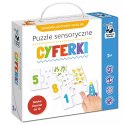Kapitan Nauka Puzzle sensoryczne Cyferki - dotykam, układam i uczę się ZA6085