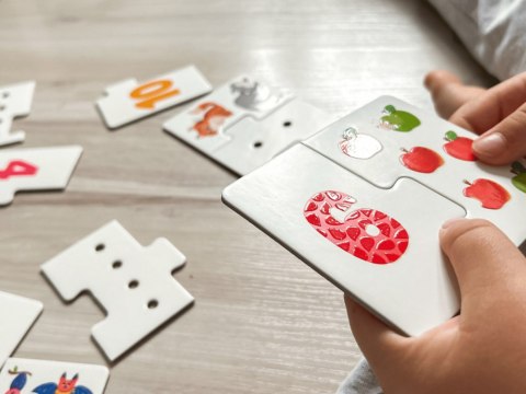 Kapitan Nauka Puzzle sensoryczne Cyferki - dotykam, układam i uczę się ZA6085