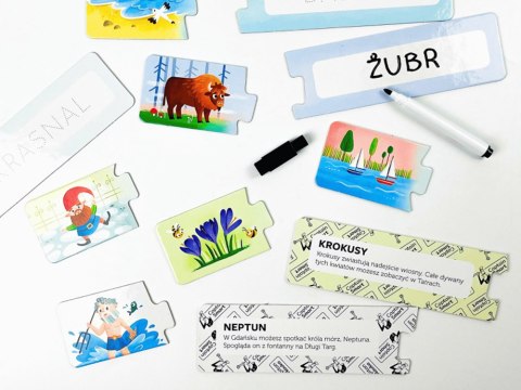 Kapitan Nauka Zestaw edukacyjny.Poznaję Polskę.Książka+puzzle do pisania KS1220