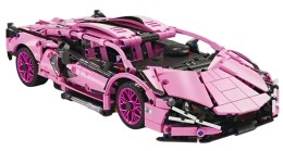 Klocki Auto Sportowe Różowe 1280el.