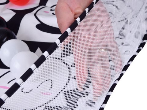 Kontrastowa mata edukacyjna kojec + kulki książeczka szeleścik ZA5826