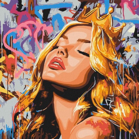 Malowanie po numerach 40 x 40 cm KHO8603 Nowoczesna Śpiąca Królewna AP0103