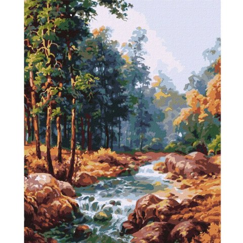 Malowanie po numerach 40x50 cm KHO2882 Karpacka fontanna AP0076