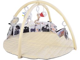 Mata Edukacyjna z Pałąkiem + Zabawki Gryzak Książeczka Kontrastowa ZA5827