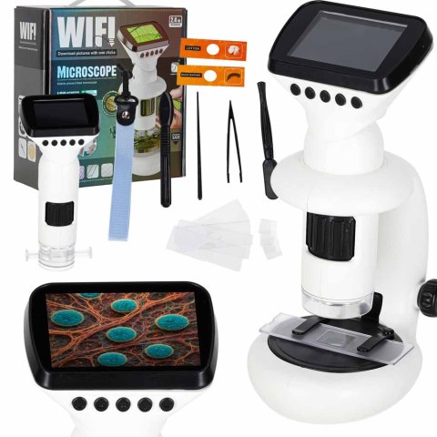 Mikroskop elektronowy wifi USB ekran LCD 200x 1000x