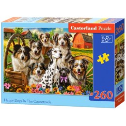 Puzzle 260-elementów Happy Dogs In The Countryside B-27699-1