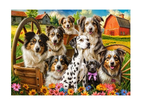 Puzzle 260-elementów Happy Dogs In The Countryside B-27699-1