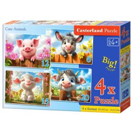 Puzzle 4w1 Cute Animals B-041084
