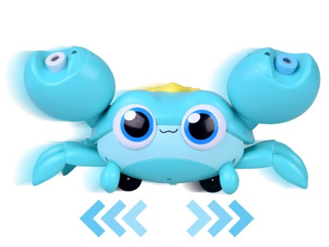 Uroczy chodzący KRAB na BAŃKI MYDLANE automat maszyna świeci gra ZA5717