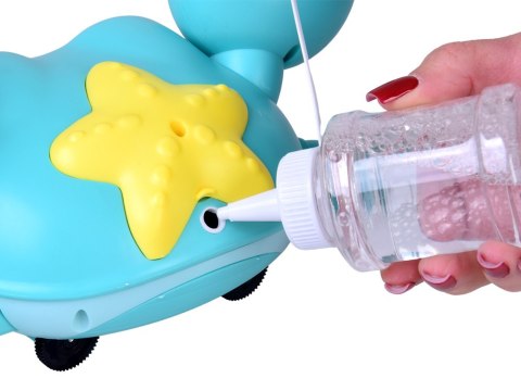 Uroczy chodzący KRAB na BAŃKI MYDLANE automat maszyna świeci gra ZA5717