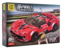 Zestaw Klocków Auto Sportowe Czerwone R/C