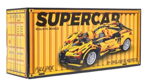 Zestaw Klocków Auto Sportowe Żółte 422el.