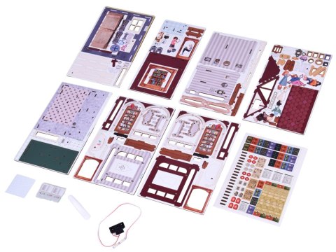 Drewniane PUZZLE 3D Seria budynek Księgarnia 148 ele oświetlenie ZA6014