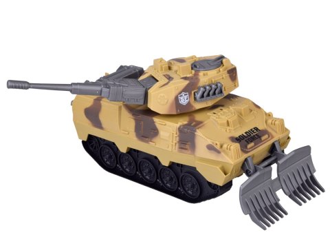 Duży zestaw militarny czołg myśliwiec helikopter + żołnierz ZA5752