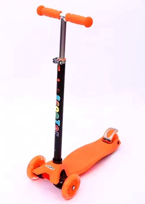 Hulajnoga H1 Pomarańczowa Balansowa R-Sport Świecące koła LED