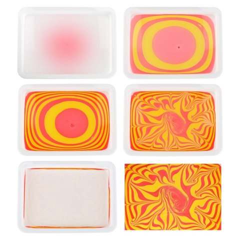 Malowanie na wodzie ebru zestaw kreatywny artystyczny akcesoria 12 kolorów