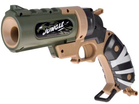 Pistolet na piankowe naboje + puszki zestaw strzelecki dla dzieci ZA5981