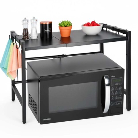 Półka kuchenna nad mikrofalówkę regulowana metal