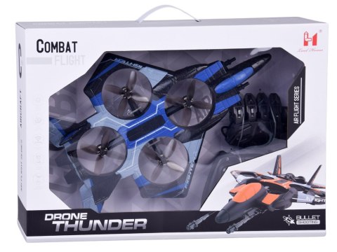 Strzelający DRON Combat - zdalne sterowanie rękawicą i pilotem RC0750