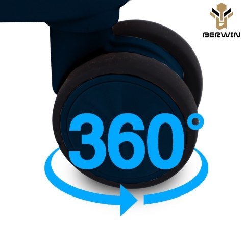 Walizki zestaw XL L M + kosmetyczka twarde 4 kółka TSA lekki komplet podróży