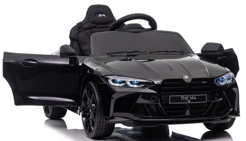 BMW m4 Czarny Auto na akumulator EVA Skóra pilot - POWYSTAWOWY PROMOCJA!!!