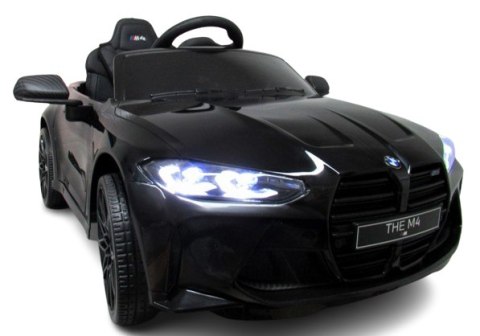 BMW m4 Czarny Auto na akumulator EVA Skóra pilot - POWYSTAWOWY PROMOCJA!!!