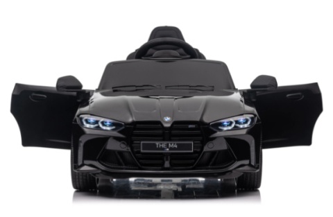 BMW m4 Czarny Auto na akumulator EVA Skóra pilot - POWYSTAWOWY PROMOCJA!!!
