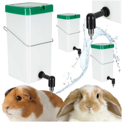 Poidło kropelkowe dla królików gryzoni poidełko 1l zestaw 3 sztuki