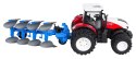 Traktor Czerwony R/C Z Pługiem 1:24