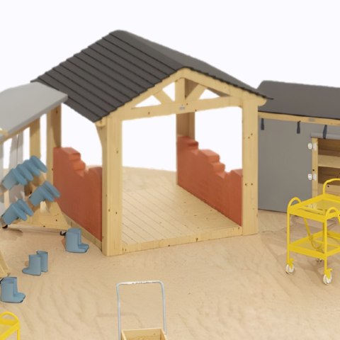 CLASSIC WORLD EDU Duży Drewniany Domek Altana Plac Zabaw