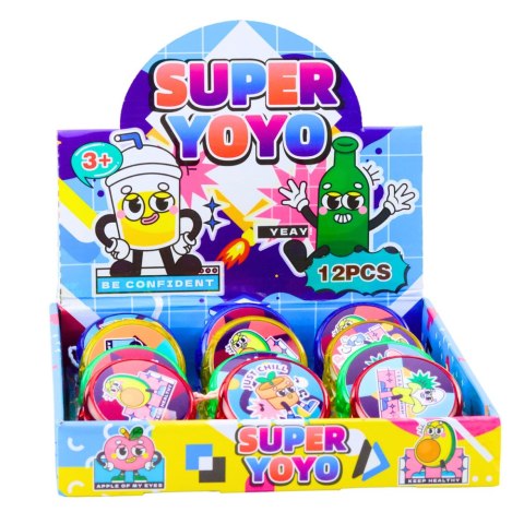 Klasyczne Jojo Zabawka Zręcznościowa YoYo Światła 6 cm Mix