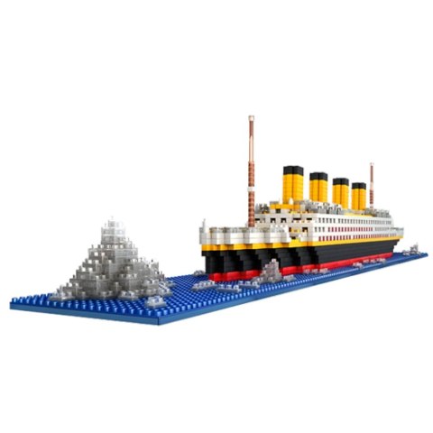 Klocki Konstrukcyjne Statek Titanic Model Statku 3D 1878 el.