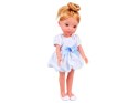 Lovely Girl Lalka z blond kokiem w białej sukience 33cm ZA5850