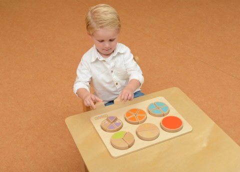 MASTERKIDZ Drewniana Układanka Matematyczna Ułamki