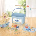 TOOKY TOY Drewniany Zestaw Morskich Zabawek Wieża Balansująca Łowienie Ryb Figurki 23 Elementy