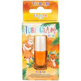 Tuban Tubi Glam lakier do paznokci dla dzieci Pomarańczowy Perłowy 5ml ZA6120