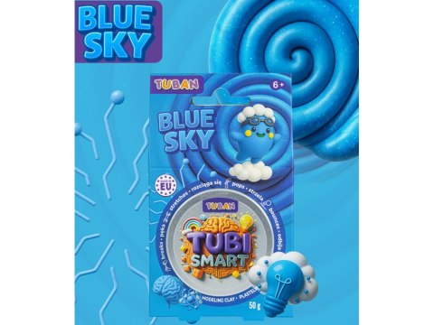 Tubi Smart plastelina sensoryczna Blue Sky rozciąga się strzela odbija się ZA6131