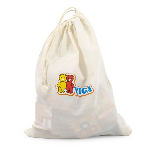 Układanka drewniana puzzle magnetyczne - pojazdy - Viga Toys