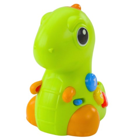 Zabawka Interaktywna Dla Malucha Dinozaur Na Kółkach Światła Dźwięki