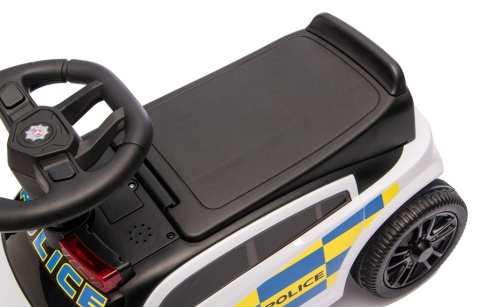 Jeździk dla Dzieci J3 BIAŁY Policyjny Muzyka, światła