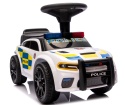 Jeździk dla Dzieci J3 BIAŁY Policyjny Muzyka, światła