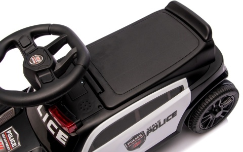 Jeździk dla Dzieci J3 CZARNY Policyjny Muzyka, światła