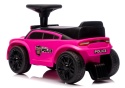 Jeździk dla Dzieci J3 RÓŻOWY Policyjny Muzyka, światła