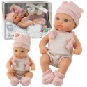 Lalka Bobas Niemowlak Różowe Ubranko Czapeczka Śliniaczek 18 cm