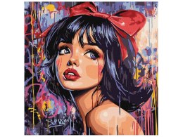 Malowanie po numerach 40 x 40 cm KHO8601 Nowoczesna Królewna Śnieżka AP0101